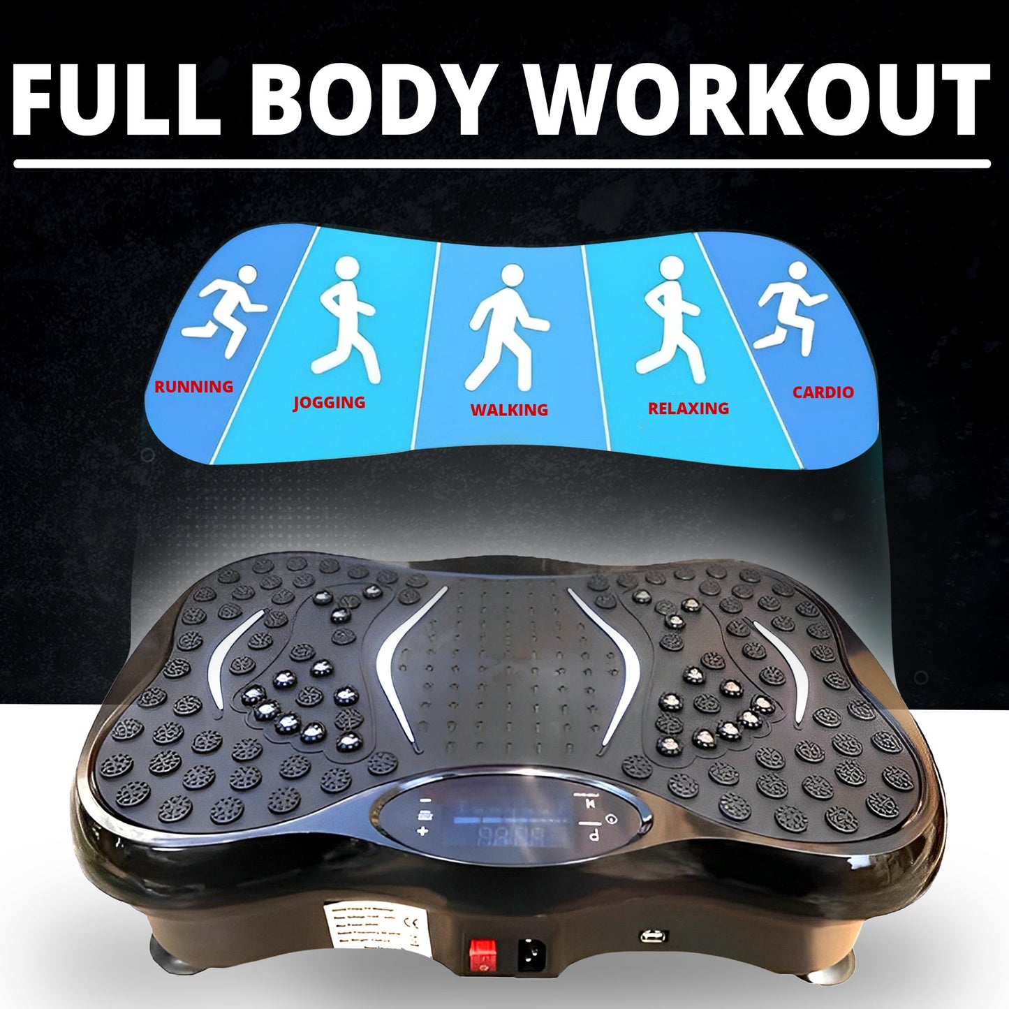 MAXSTRENGTH Vibration Plate Exercise Machine | Full Body Workout Trainer