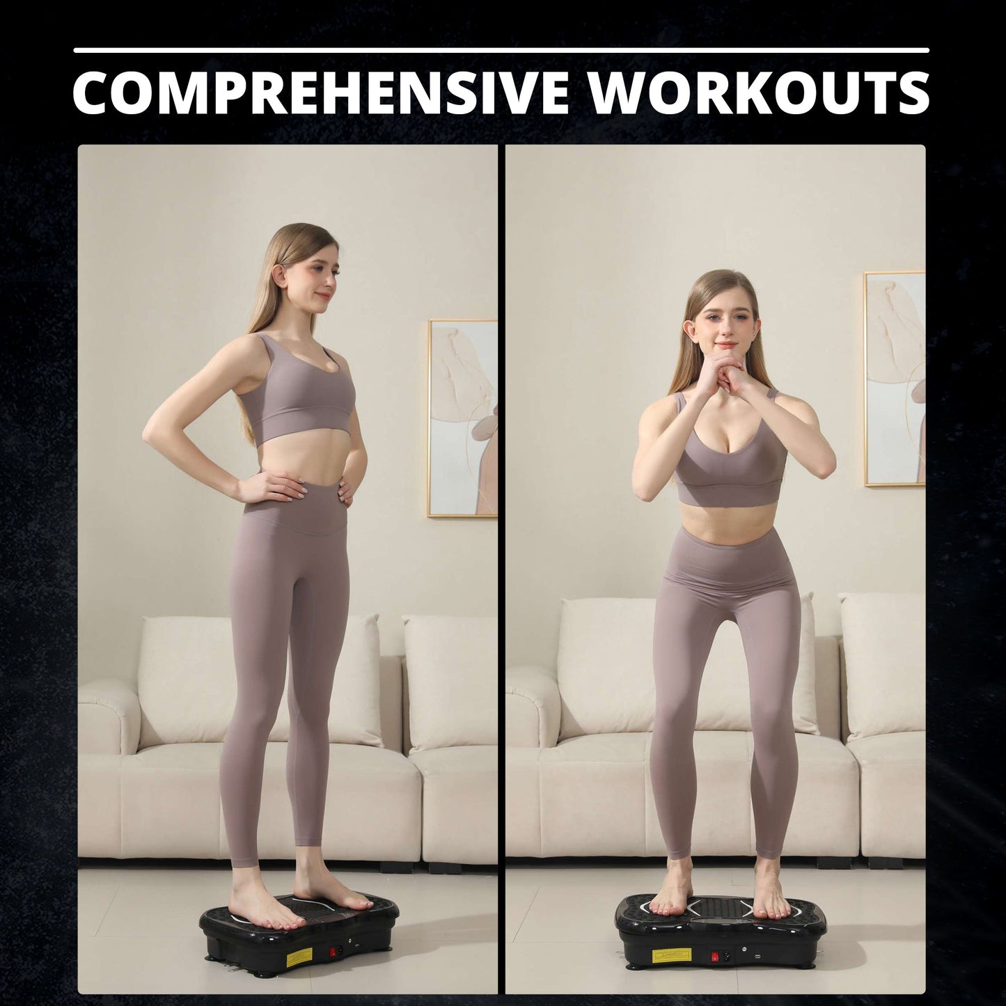 MAXSTRENGTH Vibration Plate Exercise Machine | Full Body Workout Trainer