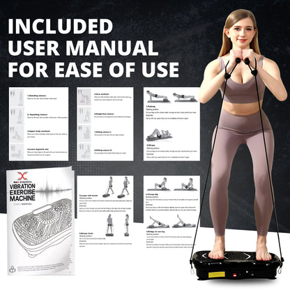 MAXSTRENGTH Vibration Plate Exercise Machine | Full Body Workout Trainer
