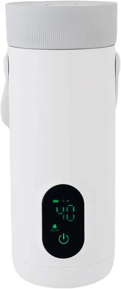 Bewinner USB Rechargeable Travel Electric Kettle 350ml, Battery Powered Hot Water Boiler for Tea Coffee, Portable Cordless Cup for Car, Camping, Outdoor Use