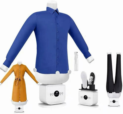 Automatic Hot Air Garment Dryer & Iron – 3-in-1 Clothes Ironing Machine, Hands-Free Wrinkle Remover for Shirts & Pants, Fast Drying Steam Dryer with Intelligent Control, Portable for Travel & Home