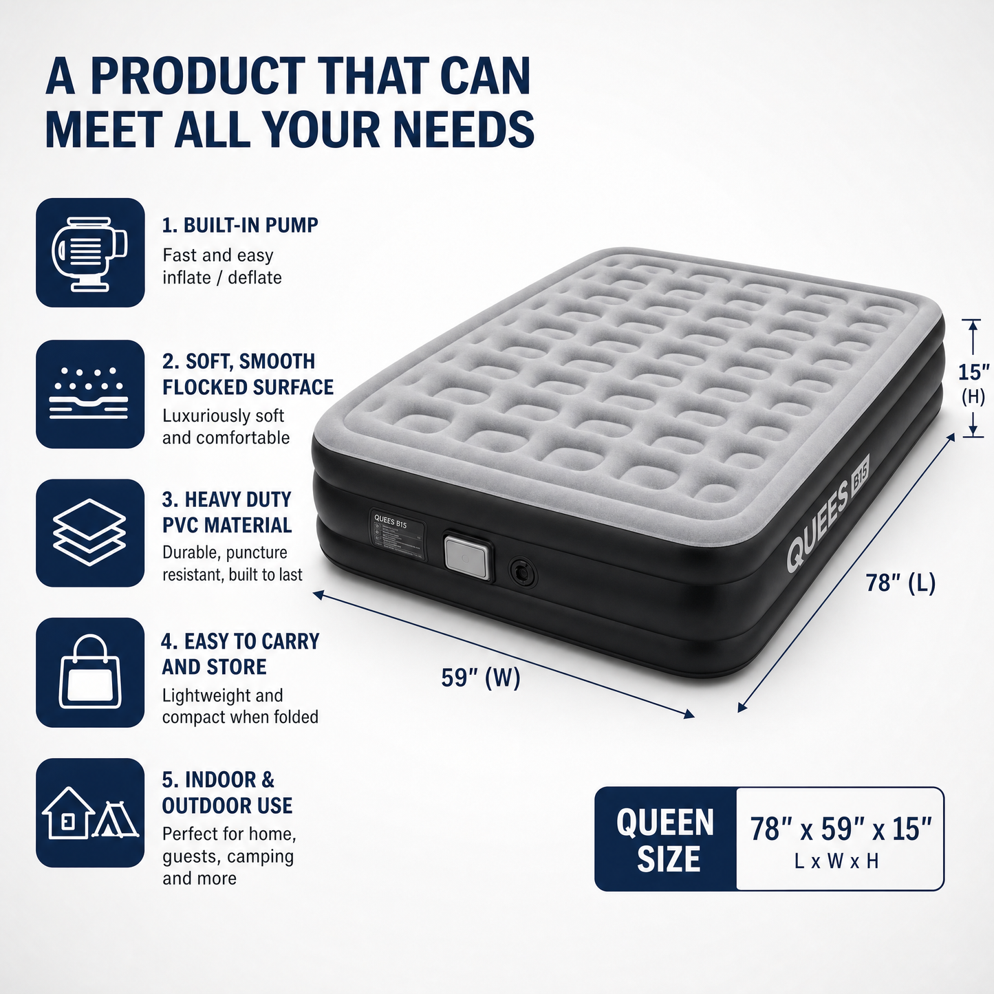 Air Inflatable Mattress | Best for comfort Sleep