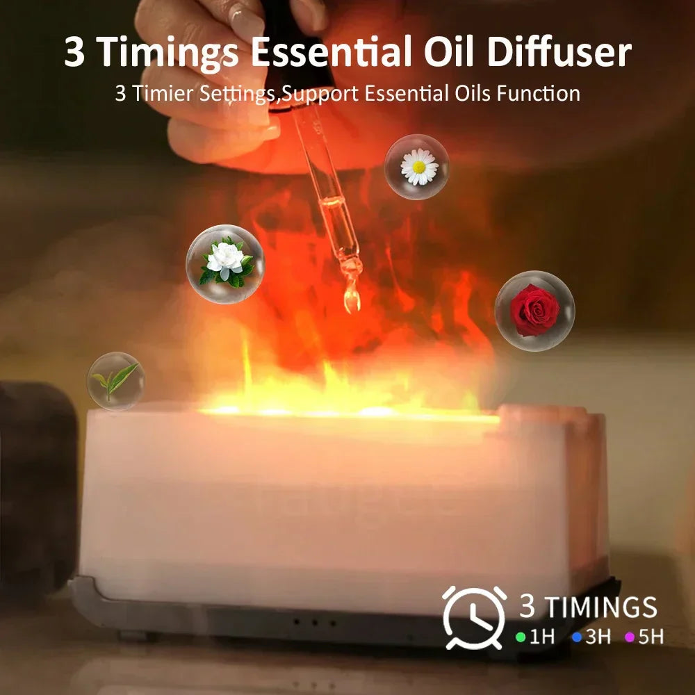 Mini Flame Aroma Humidifier - مرطب هواء على شكل لهب مع ضوء LED