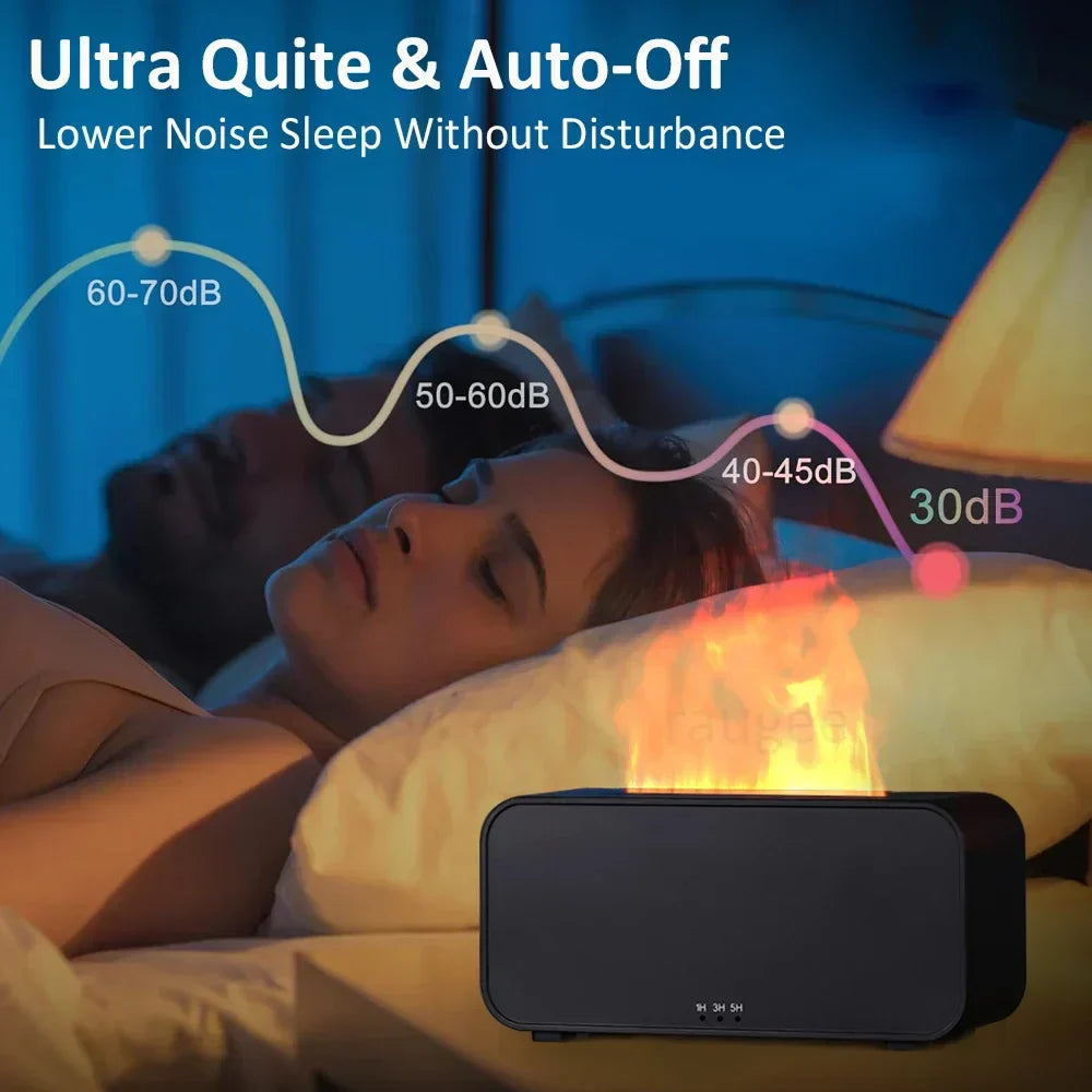 Mini Flame Aroma Humidifier - مرطب هواء على شكل لهب مع ضوء LED