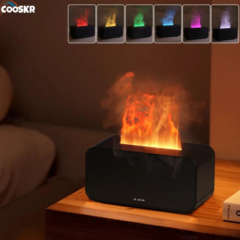 Mini Flame Aroma Humidifier - مرطب هواء على شكل لهب مع ضوء LED